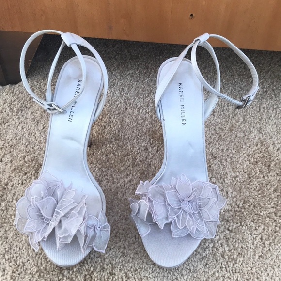 Karen millen SZ 39, open toe ankle strap heels
